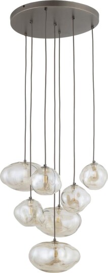 Nebia rondell takpendel 7 lys Brun