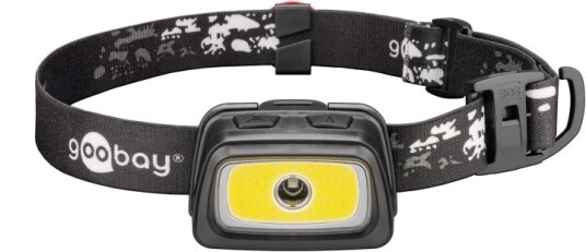 Goobay High Bright 240 LED-hodelykt med 240 lm og kjølig hvitt lys (6500 K), ideell for fritid, sport, camping, fiske, jakt og i bilen Goobay High Bright 240 LED-hodelykt med 240 lm og kjølig hvitt lys (6500 K), ideell for fritid, sport, camping, fiske, jakt og i bilen