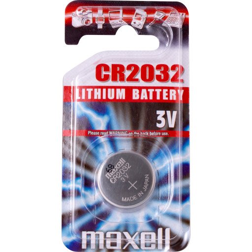 Maxell CR2032 Knappcellebatteri 3V Lithium 220mAh Maxell CR2032 Knappcellebatteri 3V Lithium 220mAh