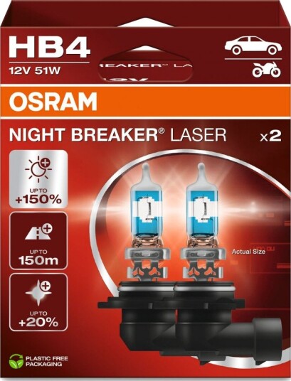 OSRAM 9006NL-2HB Lyspære, fjernlys