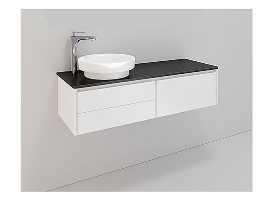 Noro Lifestyle 1200 møbelpakke 1200 mm Peak servant venstre Hvit Matt