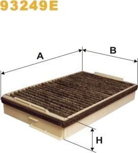 Kupefilter WIX FILTERS 93249E Kupefilter WIX FILTERS 93249E