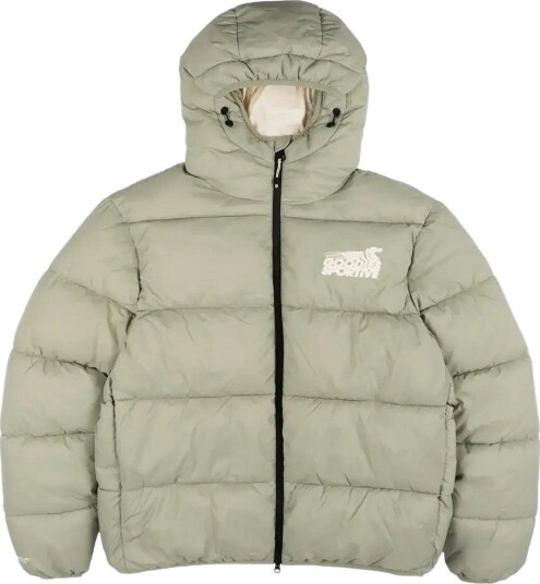 Goodies Sportive Khaki Puffer   GREEN   M