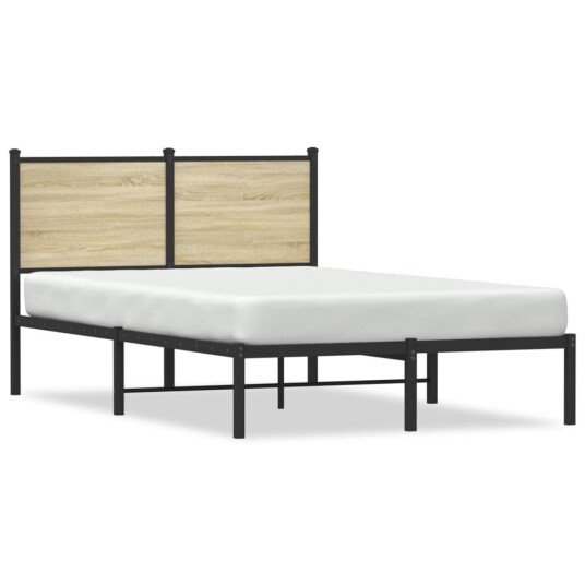  Sengeramme i metall uten madrass sonoma eik 120x200 cm 8721102953019