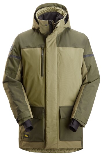 Snickers Workwear 1801 Vinterparkas khaki grønn 3XL, Klær