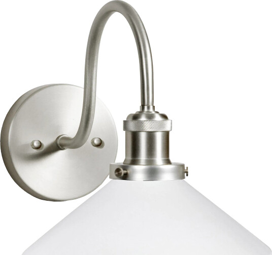 PR Home August vegglampe Opal krom