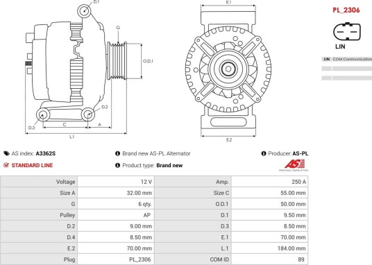 AS PL A3362S Dynamo AS PL A3362S Dynamo