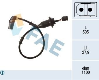 Sensor, ABS FAE 78498