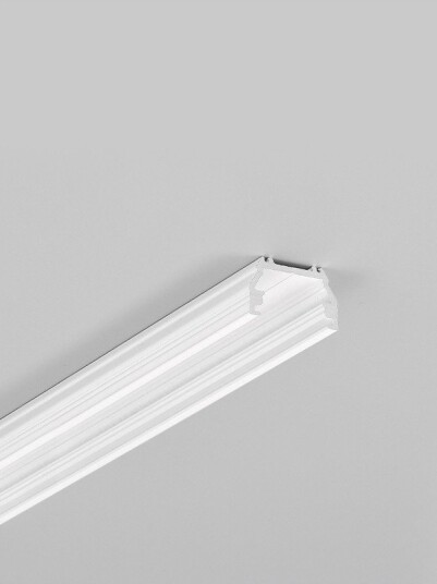 Topmet 1m aluprofil UNI12 BCD/U Hvit lakkert påbygg LED skinne Topmet 1m aluprofil UNI12 BCD/U Hvit lakkert påbygg LED skinne