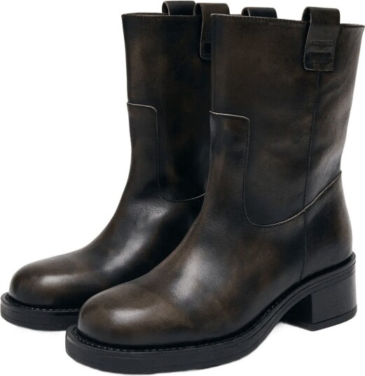 ALOHAS Rajan Vintage Effect Brown Leather Boots Brown 37 ALOHAS Rajan Vintage Effect Brown Leather Boots Brown 37