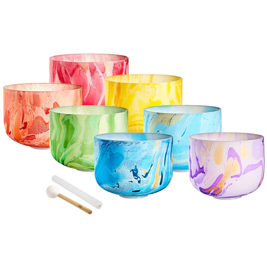 Meinl Sonic Energy Mcsbsetcha Marble Crystal Singing Bowl Chakra Set Meinl Sonic Energy Mcsbsetcha Marble Crystal Singing Bowl Chakra Set