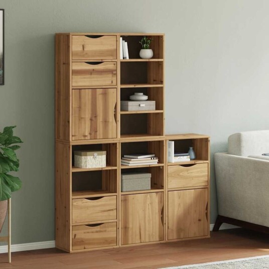 Sideskap 5 stk ODDA 40x24x79 cm heltre furu