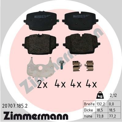 Bremseklosser ZIMMERMANN 20707.185.2