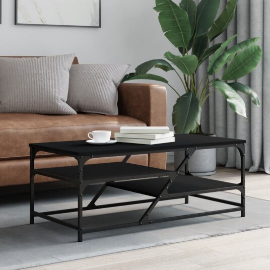  Salongbord svart 100x49x40 cm konstruert tre 8721012125056