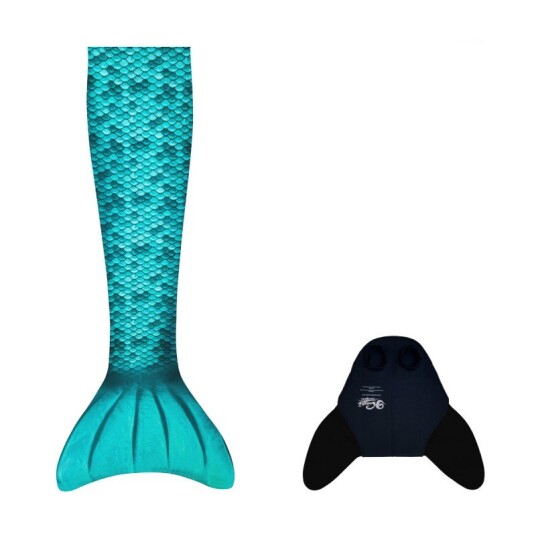 Kuaki Mermaids Havfruehale Hale + monofinne Turkis M + L Kuaki Mermaids Havfruehale Hale + monofinne Turkis M + L