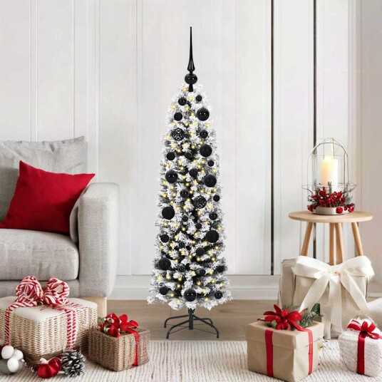  Kunstig juletre med 150 LED grønn 120 cm PVC og stål og plast