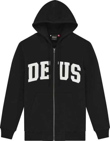 Deus Ex Machina Victory Lap Zip Hoodie   BLACK   XS