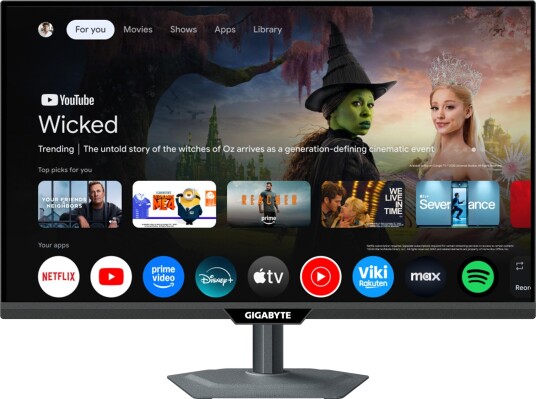 Gigabyte M27QS 27" QHD IPS Gaming PC-skjerm 180Hz med HDMI, DisplayPort og USB-C