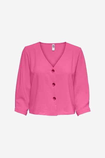 JDY - Bluse jdyLion 3/4 Short Shirt Wvn - Rosa