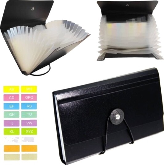 Biurfol Mappe /Organisator Med 13 Rom Harmonika 12X18 Cm