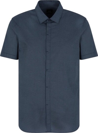 Armani Exchange Herre Skjorter Blå L,