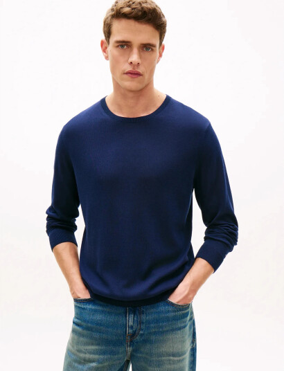 Tommy Hilfiger Dc Cotton/Lyocell Cneck Navy L Tommy Hilfiger Dc Cotton/Lyocell Cneck Navy L