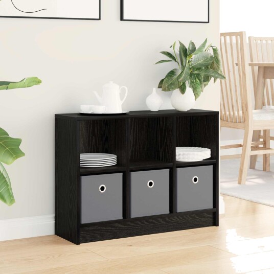 Serviesskap med skuff Svart Eik 73,5 x 22,5 x 53,5 cm Serviesskap med skuff Svart Eik 73,5 x 22,5 x 53,5 cm