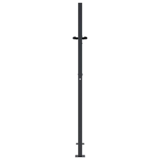 Hageport antrasitt 105x155 cm stål tredesign