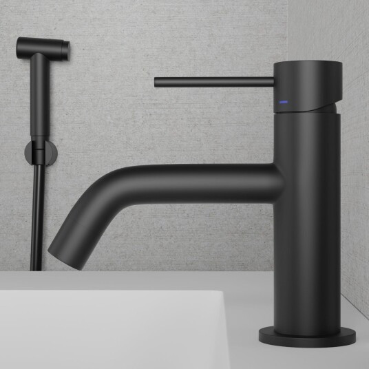 Inr Iconic Nordic Rooms Voyage Low Servantbatteri Med Handdusj Svart Matt