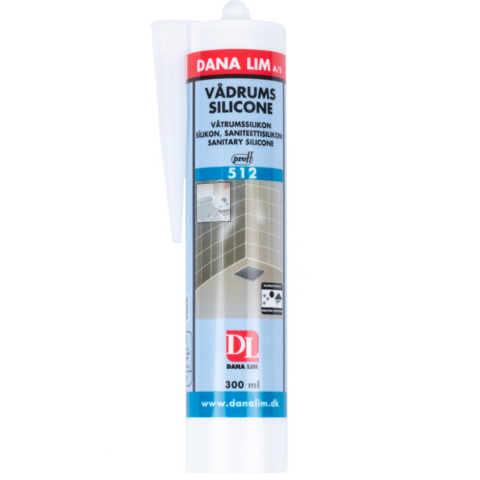 Danalim Silikon Våtrom 512 Transparent