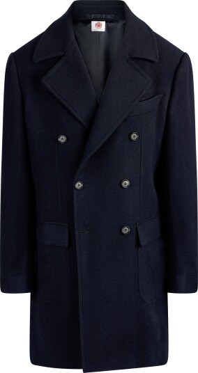 Luigi Borrelli Cortina double breasted coat 52 blå herre Luigi Borrelli Cortina double breasted coat 52 blå herre