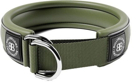 Bullybillows Hundehalsbånd Halvstrup Reflekterende Grønn 4 cm (L)