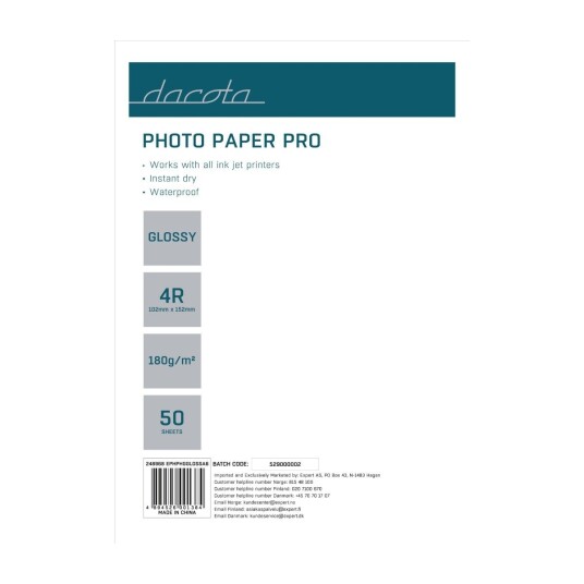 Dacota 50PCS Glossy Photo Paper a6 CMG-D-4R