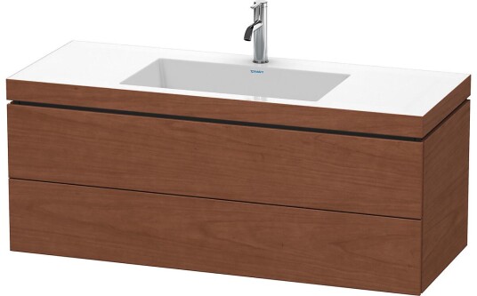 Duravit L-Cube Servantskap m/2 skuffer 1200x500x480 mm Amerikansk Valnøtt
