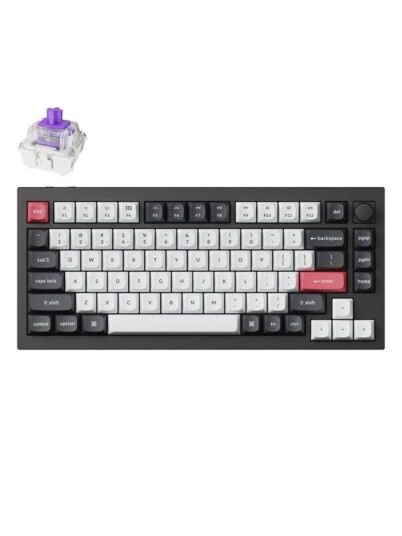 Keychron Q1 HE RGB Wireless Mechanical Keyboard | Nebula Magnetic Switch | Black Gamingtastatur Engelsk Svart