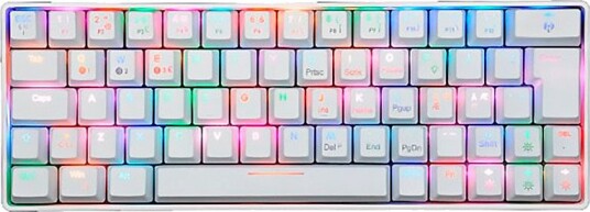 Fourze GK60 Bluetooth Gamingtastatur med RGB Outemu Hvit Fourze GK60 Bluetooth Gamingtastatur med RGB Outemu Hvit