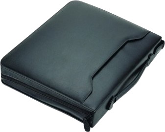 Alassio Arezzo Zippet Mappe For Dokumenter Leatherette Svart Alassio Arezzo Zippet Mappe For Dokumenter Leatherette Svart