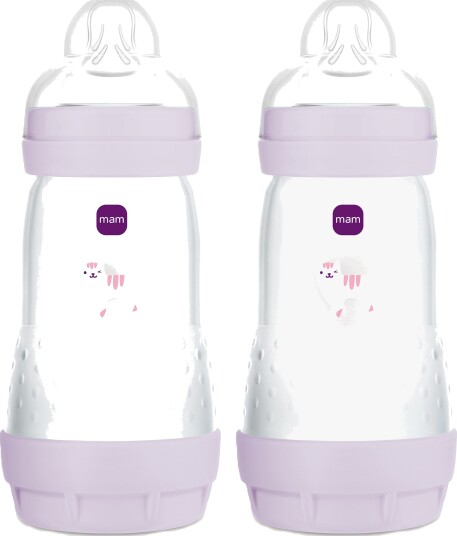 MAM Easy Start Anti-kolikk Drikkeflaske 260 ml 2-Pakk Rosa