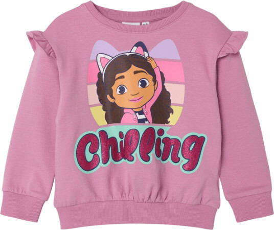 Name It Nmfsanne Gabby's sweatshirt Mauve Orchid