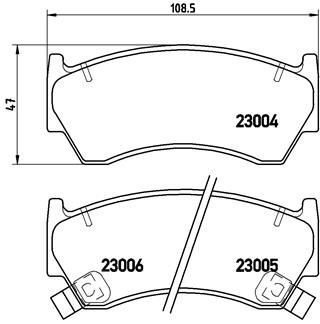 Bremseklosser BREMBO P 56 033 Bremseklosser BREMBO P 56 033
