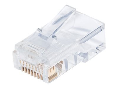 Intellinet Rj45 Modular Plugs Pro Line Cat5e Utp 3-Prong For Solid Wire 50 Μ Gold-Plated Contacts 100 Pack Nettverkkontakt Rj-45 Hann Utp Cat 5E Solid En Pakke 100