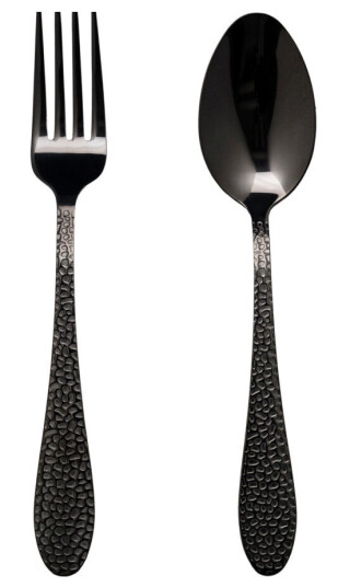 Vargen & Thor Frost dessert-/forretsbestikk 8 deler onyx
