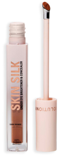 Makeup Revolution Skin Silk Radiant Serum Under Eye Brightener & Concealer Dark Orange Makeup Revolution Skin Silk Radiant Serum Under Eye Brightener & Concealer Dark Orange