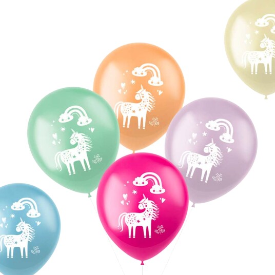 Folat Ballonger Unicorns & Rainbows 6-pakning 18673 Folat Ballonger Unicorns & Rainbows 6-pakning 18673