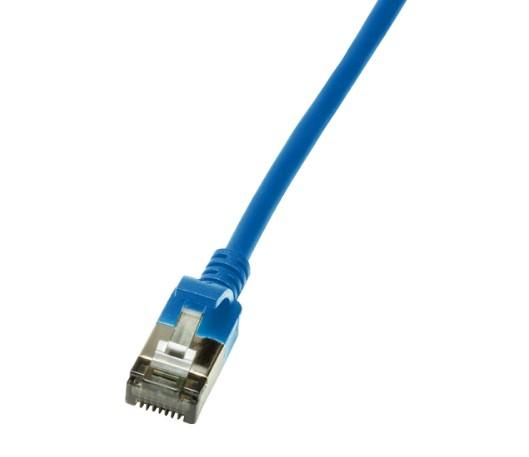 LogiLink Patchkabel CAT6A STP TPE Slimeline blau 2,0m