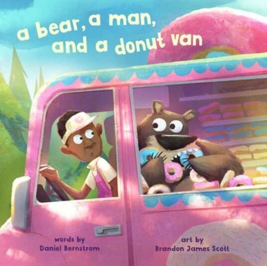 A Bear a Man and a Donut Van A Bear a Man and a Donut Van