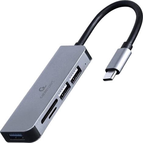 USB Hub USB C til 1xUSB 3.1 2xUSB 2.0 + Minnekortleser
