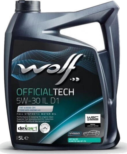 Motorolje WOLF OFFICIALTECH 5W30 ILD1 5L