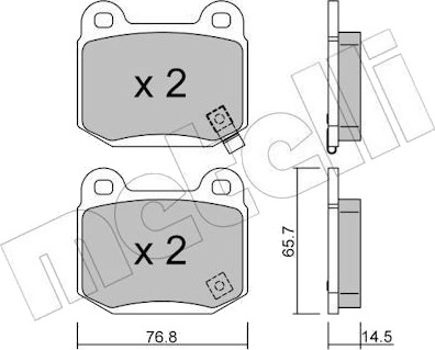 METELLI 22 0739 0 Bremseklosser