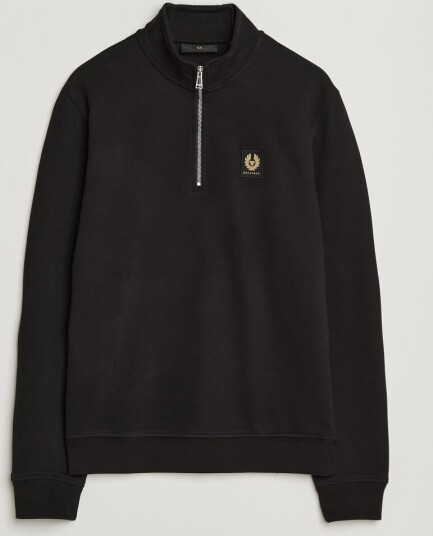 Belstaff Signature Half Zip Sweatshirt Black
